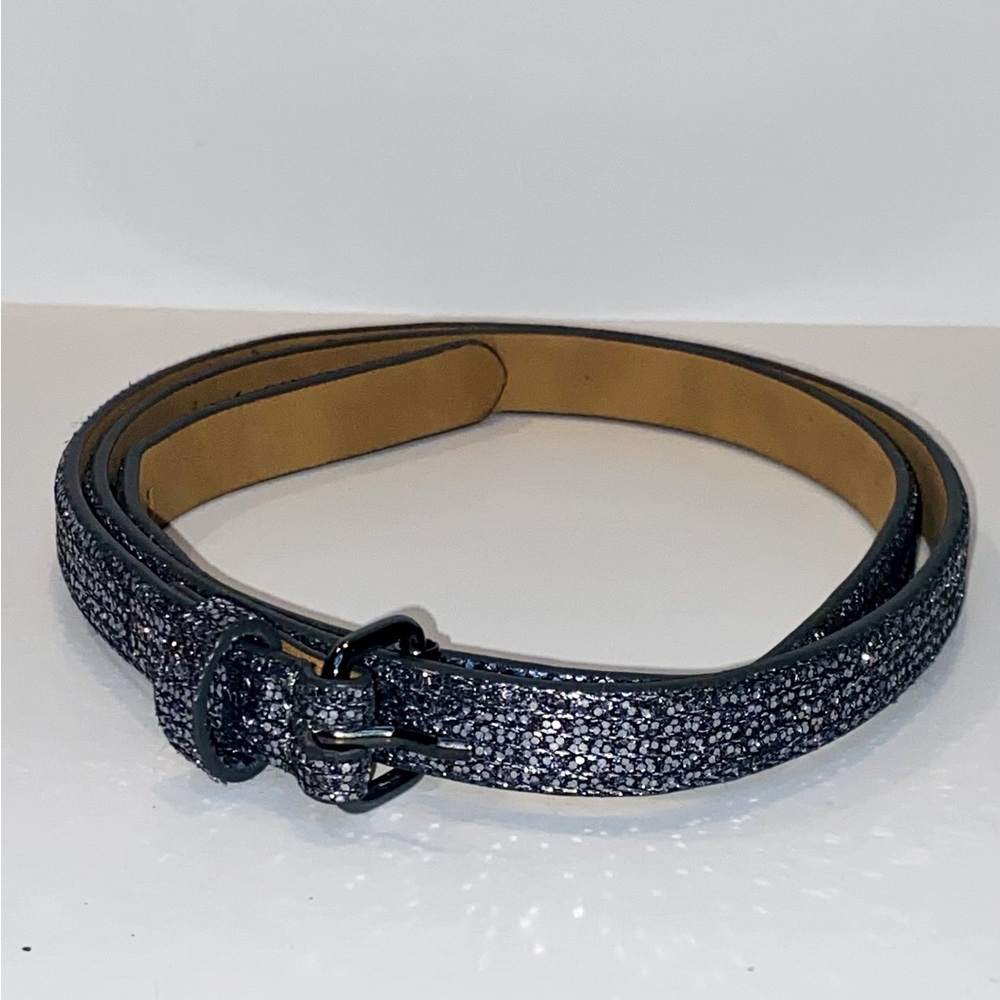 Ann Taylor Metallic Sparkle Belt - size M